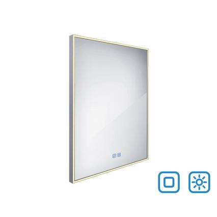 NIMCO ZP 13002VX - LED Stmívatelné koupelnové podsvícené zrcadlo LED/41W/230V 3000-6500K 80x60 cm IP44