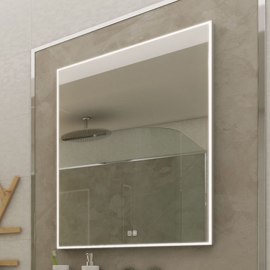 NIMCO ZP 13002VX - LED Stmívatelné koupelnové podsvícené zrcadlo LED/41W/230V 3000-6500K 80x60 cm IP44