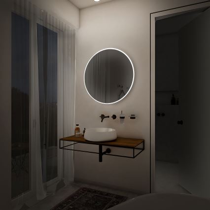 NIMCO ZP 26000R - LED Koupelnové podsvícené zrcadlo LED/26W/230V 6500K pr. 60 cm IP44