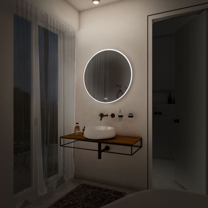 NIMCO ZP 26000RVX - LED Stmívatelné koupelnové podsvícené zrcadlo LED/26W/230V 3000-6500K pr. 60 cm IP44