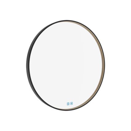 NIMCO ZPC 31000RVX-90 - LED Stmívatelné koupelnové podsvícené zrcadlo LED/20W/230V 3000-6500K pr. 60 cm matná černá IP44