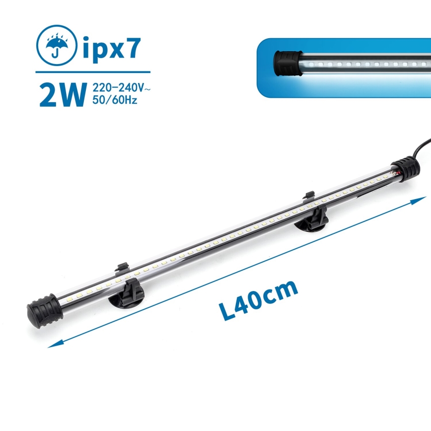 Nobleza - LED Osvětlení akvária LED/2W/230V IPX7 40 cm