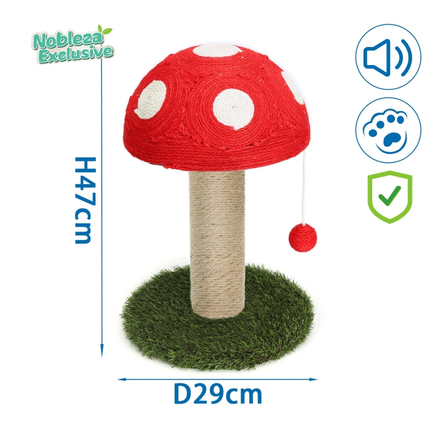 Nobleza - Škrabadlo pro kočky 47x29cm houba
