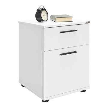 Noční stolek 41x40 cm bílá