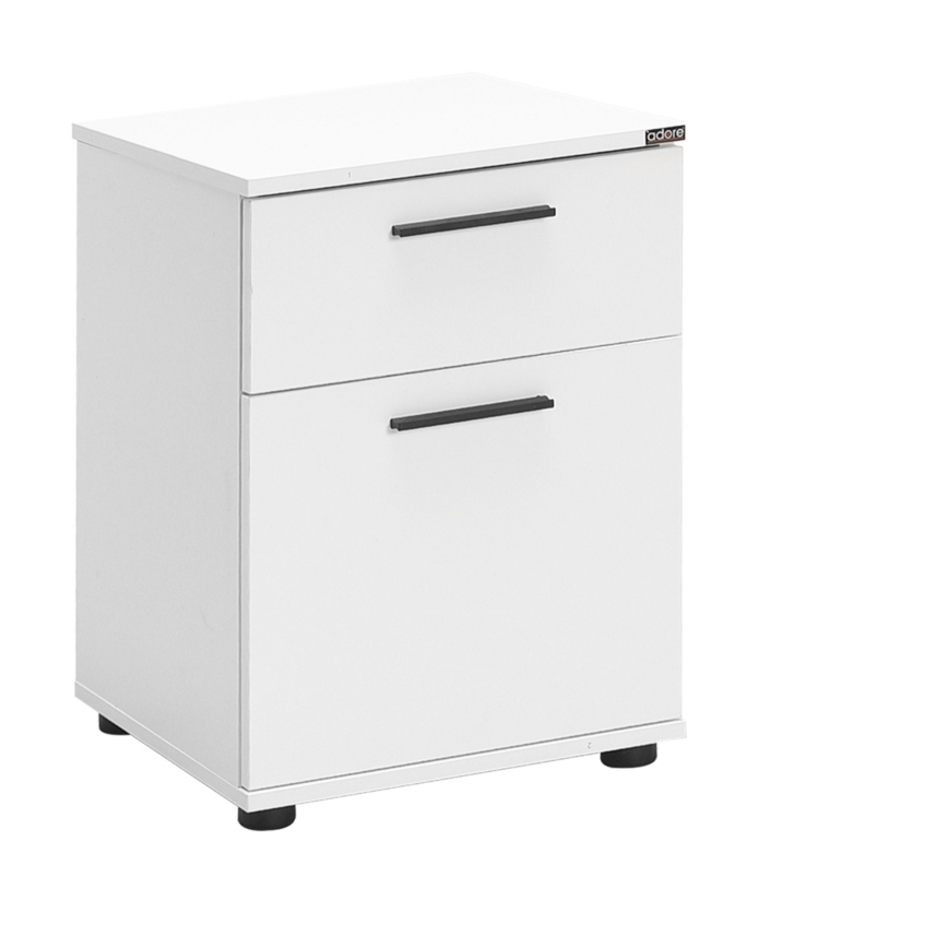 Noční stolek 41x40 cm bílá