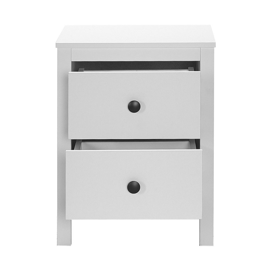 Noční stolek 46x39 cm bílá