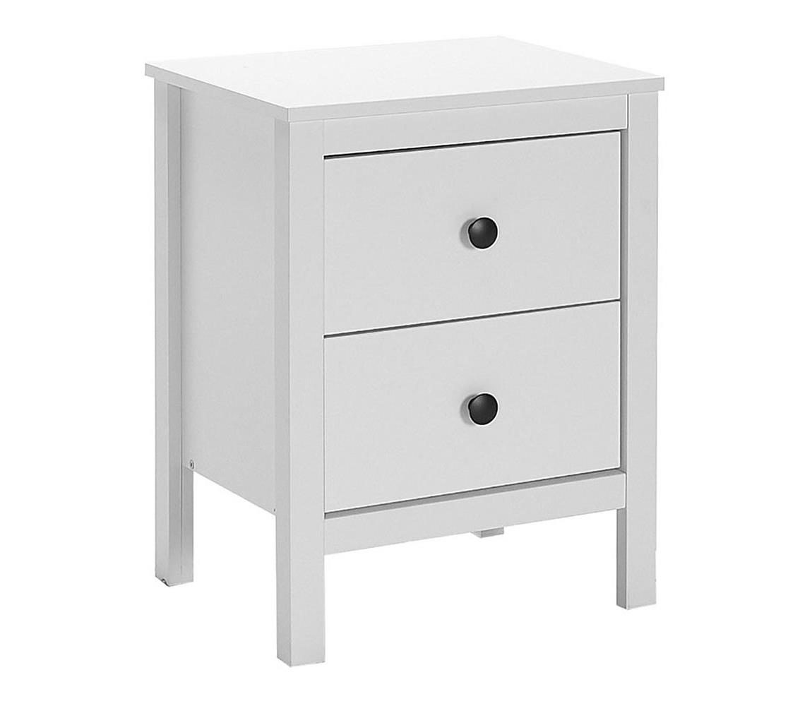 Adore Furniture Noční stolek 61x46 cm bílá AD0039