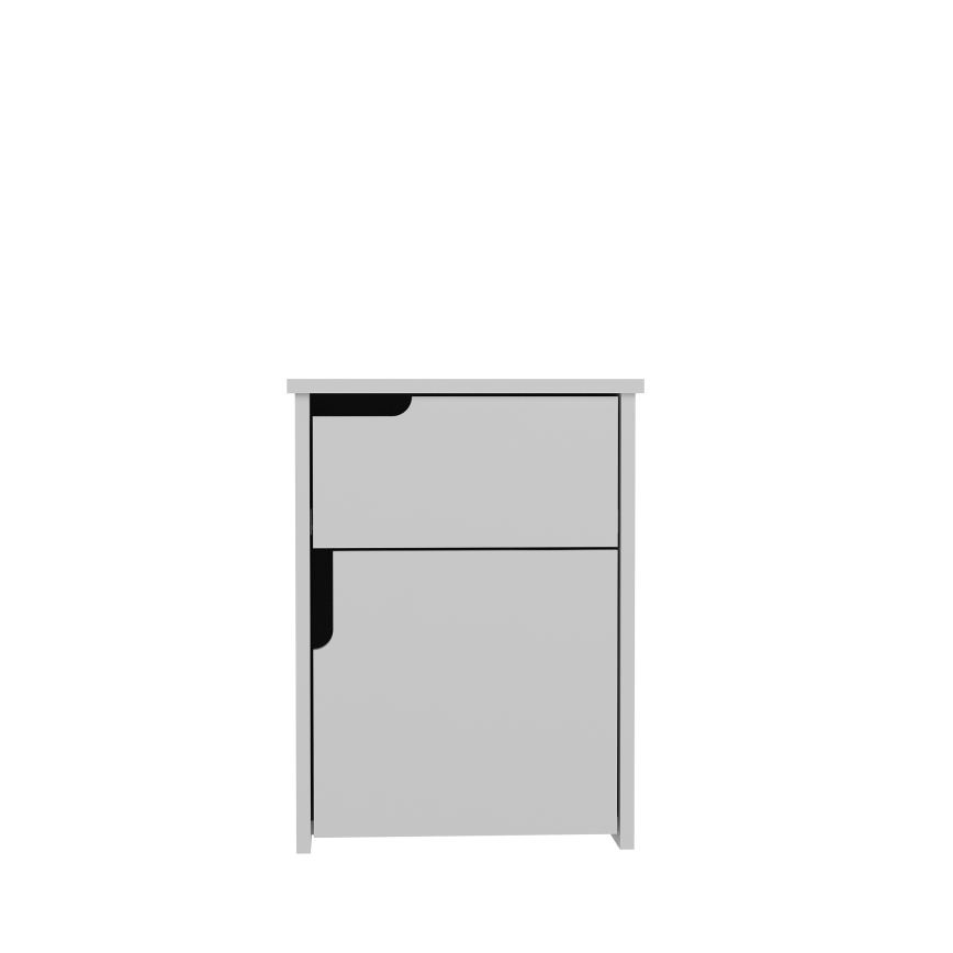 Noční stolek ASRA 45x40 cm bílá