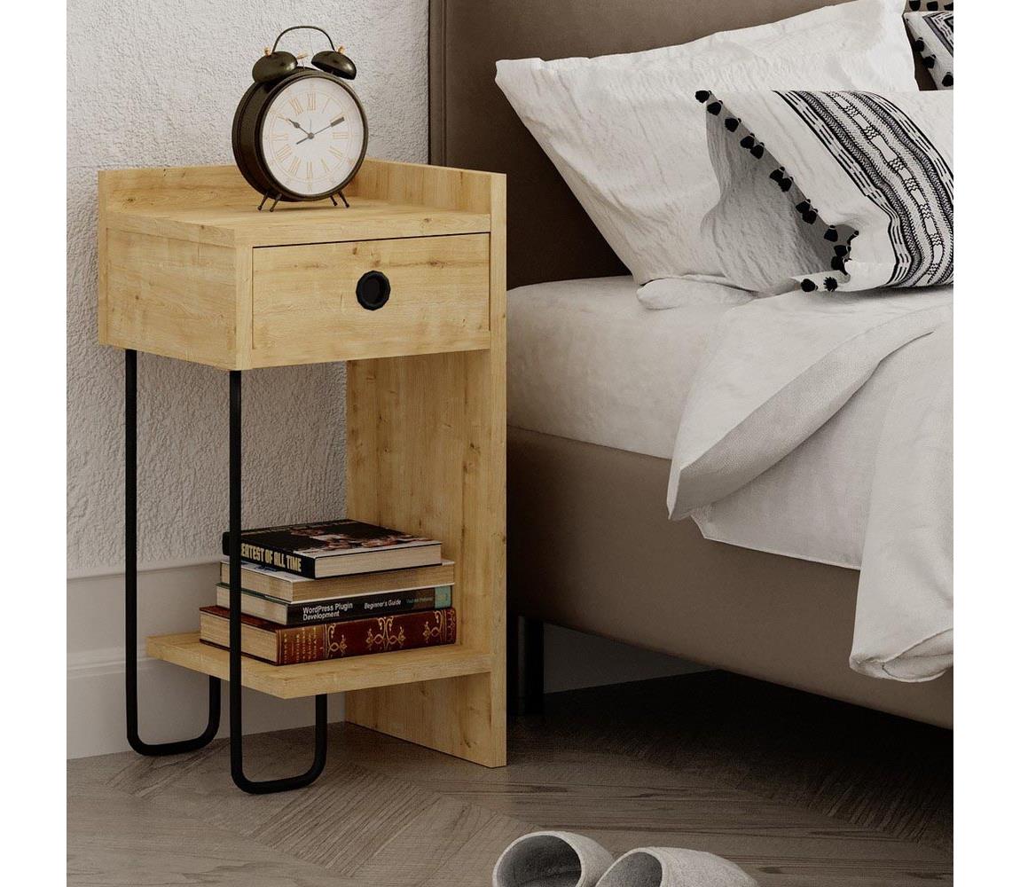 Asir Noční stolek CACTUS 60x29,5 cm béžová AS1302