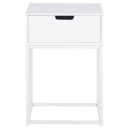 Noční stolek CARLY 40x30 cm bílá