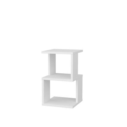 Noční stolek CARTER 30x30 cm bílá