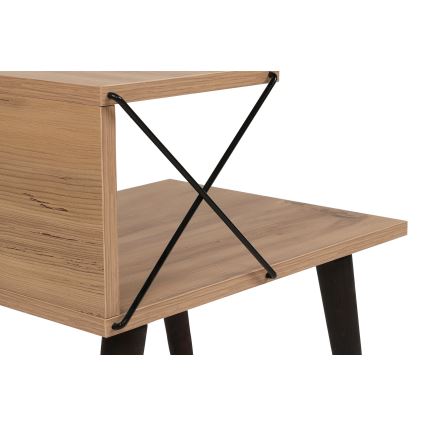 Noční stolek CROSS 50x40 cm hnědá