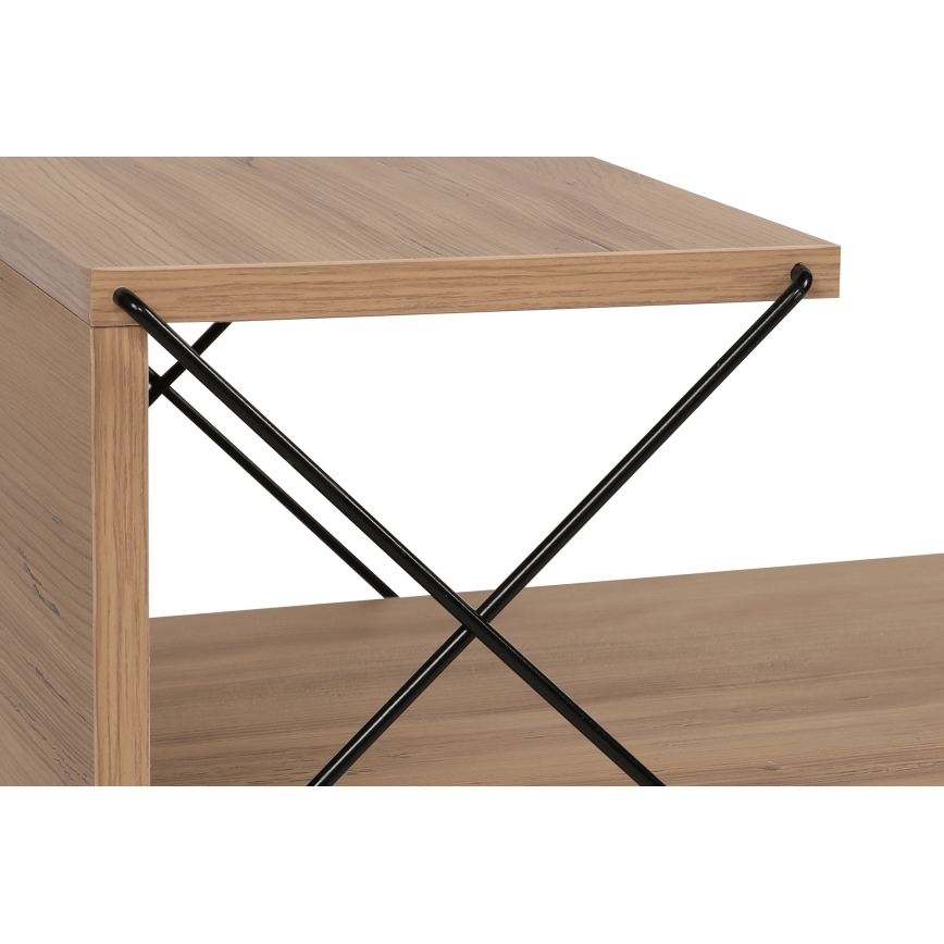 Noční stolek CROSS 50x40 cm hnědá