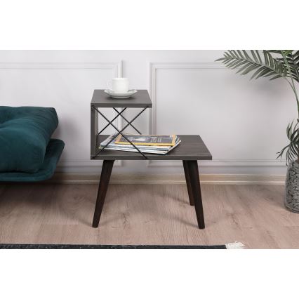 Noční stolek CROSS 50x40 cm hnědá