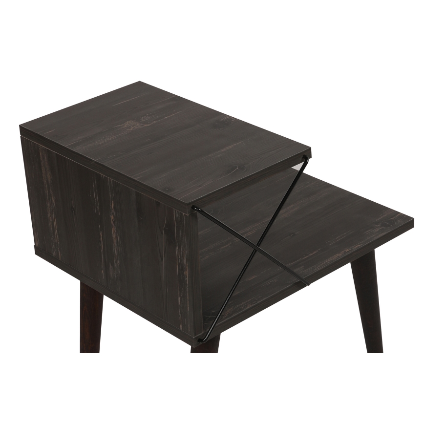 Noční stolek CROSS 50x40 cm hnědá