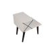 Noční stolek CROSS 55x50 cm bílá