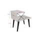 Noční stolek CROSS 55x50 cm bílá