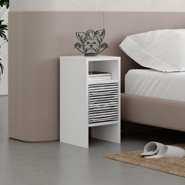 Noční stolek GRANDMA 58x30 cm bílá