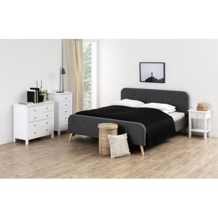 Noční stolek LARA 45x34 cm bílá