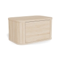Noční stolek MADERA 46x30 cm bílý dub