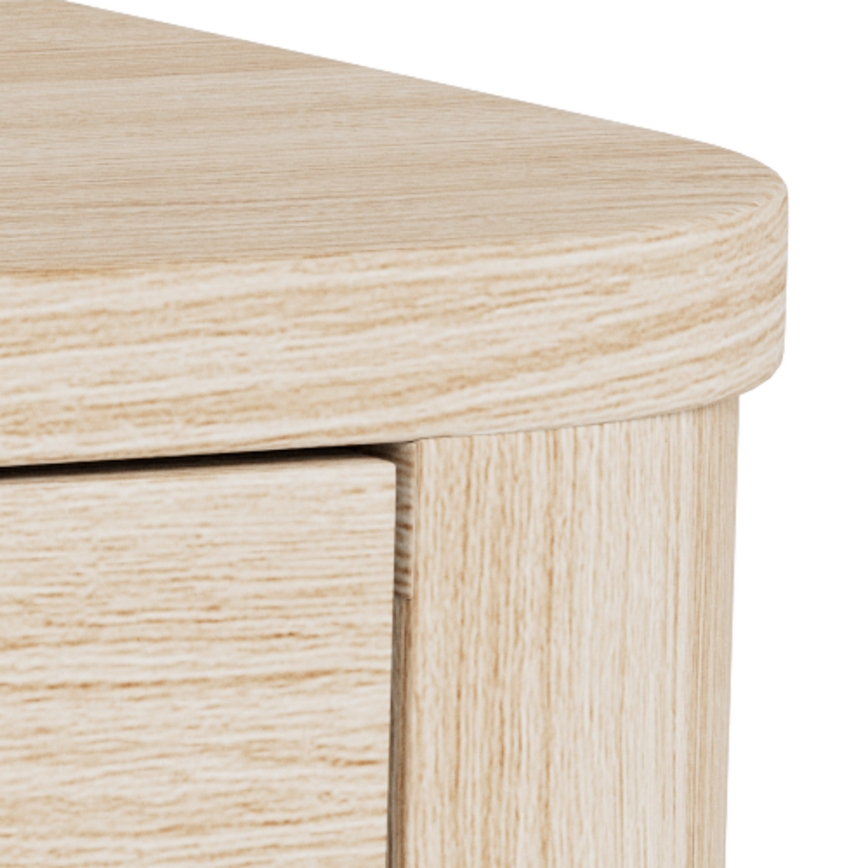 Noční stolek MADERA 46x30 cm bílý dub