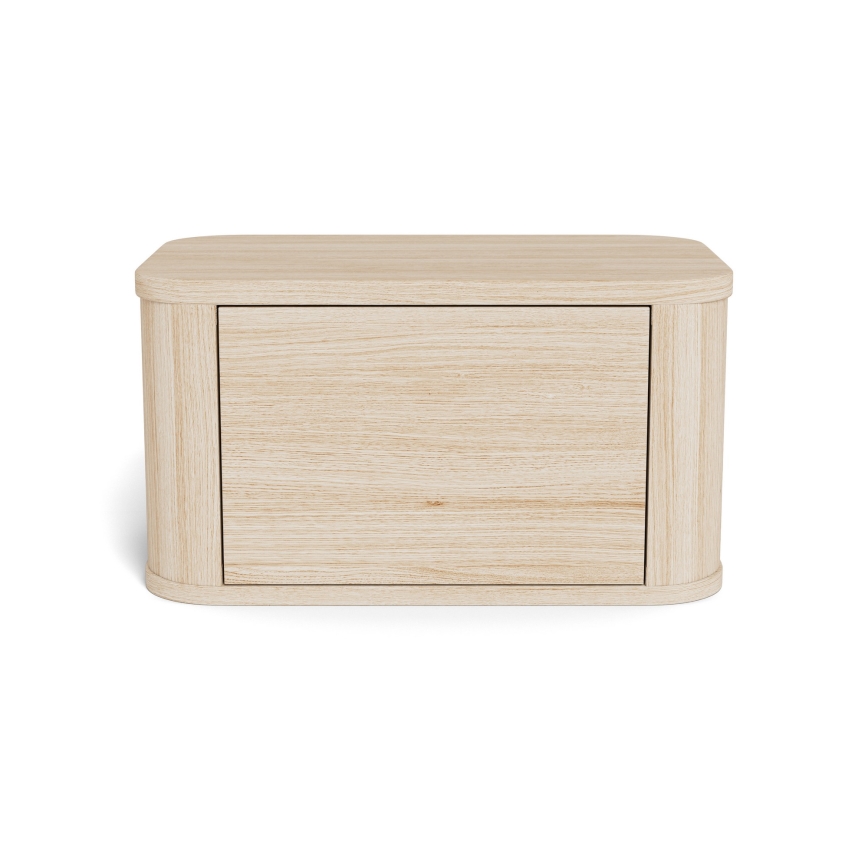 Noční stolek MADERA 46x30 cm bílý dub
