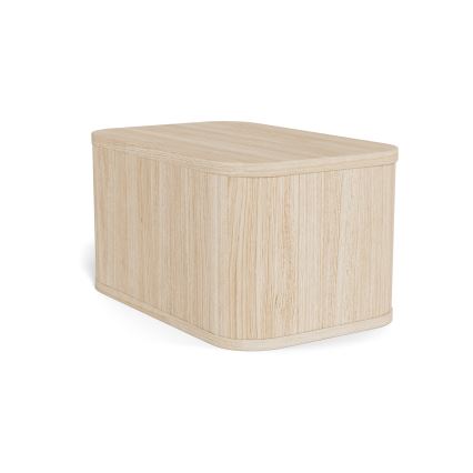 Noční stolek MADERA 46x30 cm bílý dub