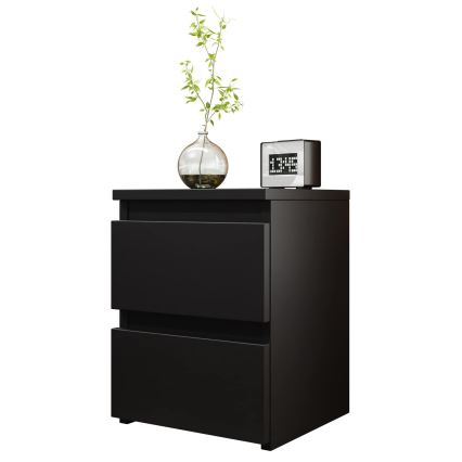 Noční stolek MALWA 40x30 cm matná černá