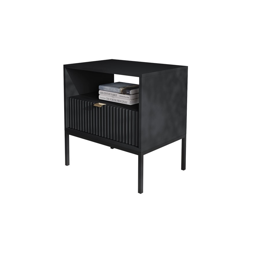 Noční stolek NOVA 56x54 cm černá
