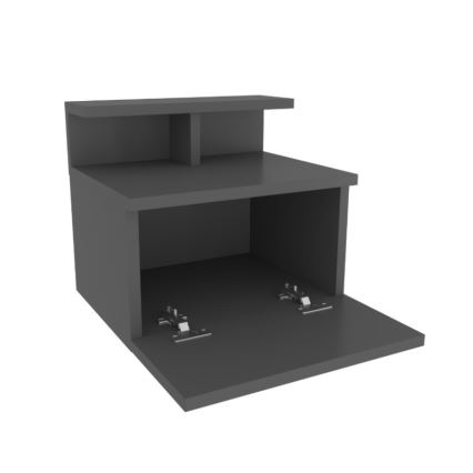 Noční stolek NOVEN 40x35 cm antracit