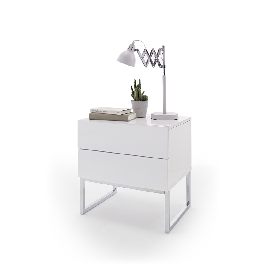 Noční stolek ROCKY bílá