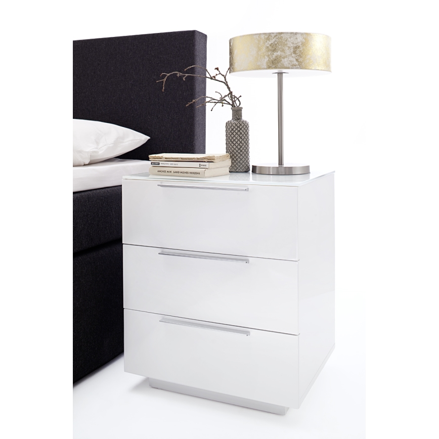 Noční stolek ROCKY XXL bílá