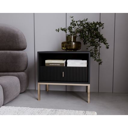 Noční stolek SUE 54x39 cm černá