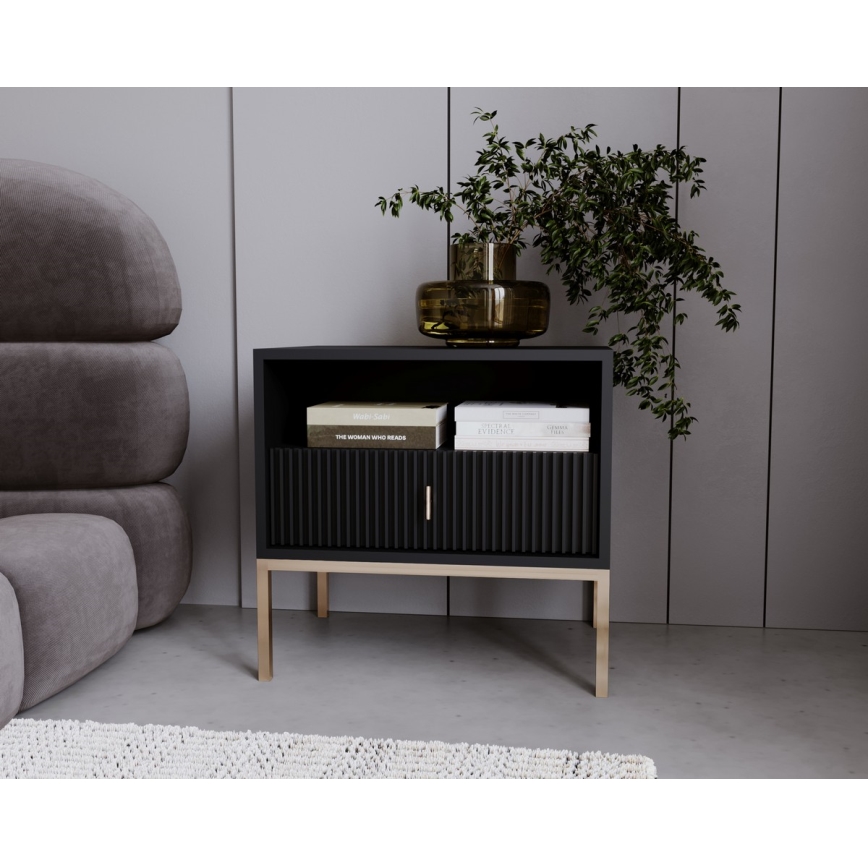 Noční stolek SUE 54x39 cm černá