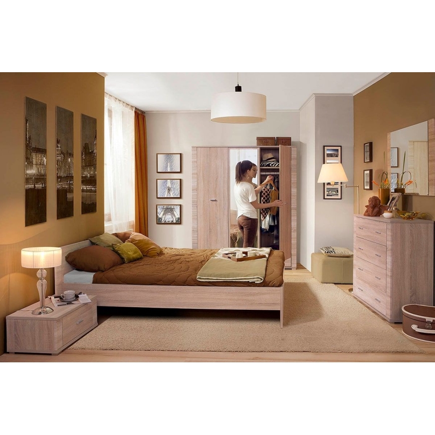 Noční stolek THEMO 63x39 cm dub sonoma