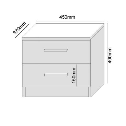 Noční stolek TOD dub wotan