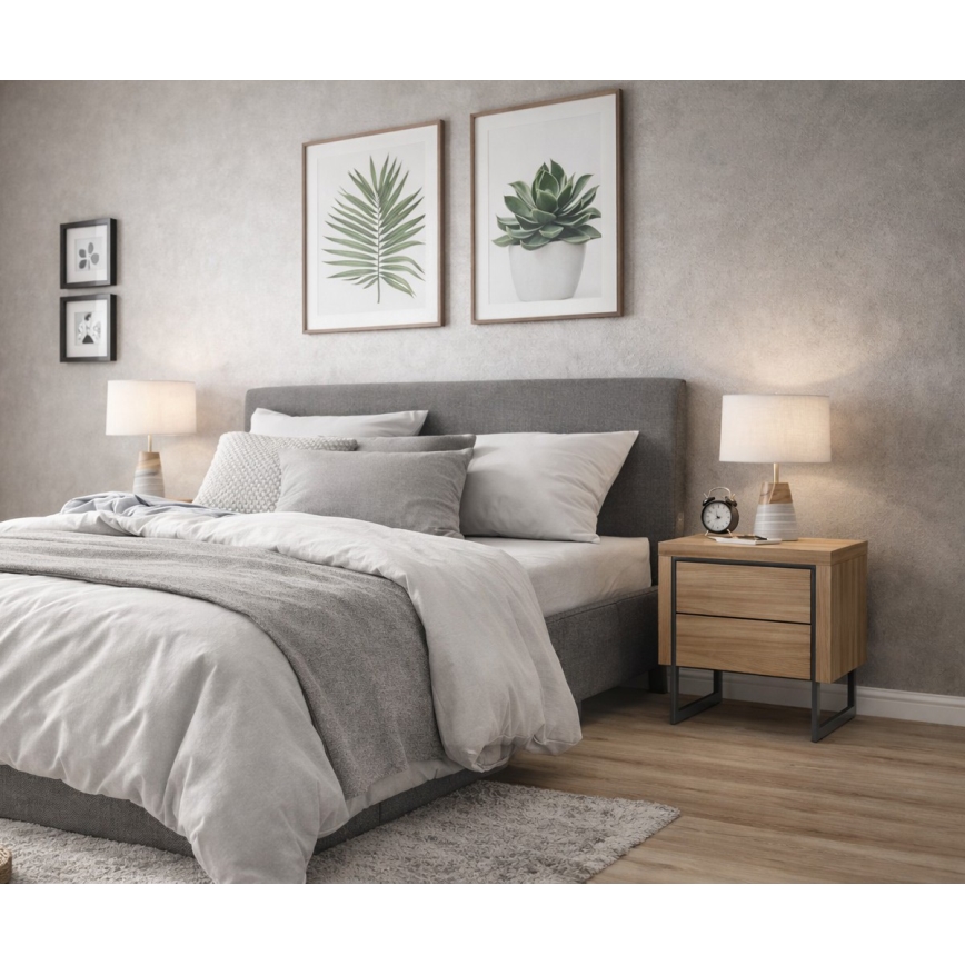 Noční stolek ZARINE 50x40 cm dub