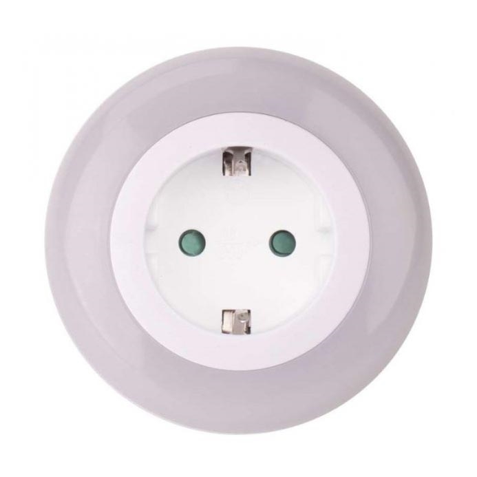 Noční svítidlo + zásuvka 3xLED/0,63W/230V SCHUKO