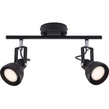Nordlux - Bodové svítidlo ASLAK 2xGU10/35W/230V černá