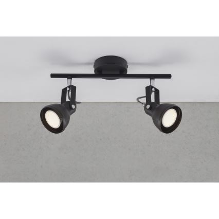 Nordlux - Bodové svítidlo ASLAK 2xGU10/35W/230V černá