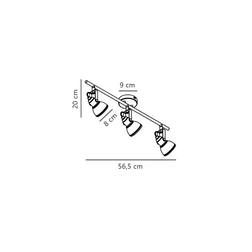 Nordlux - Bodové svítidlo ASLAK 3xGU10/35W/230V