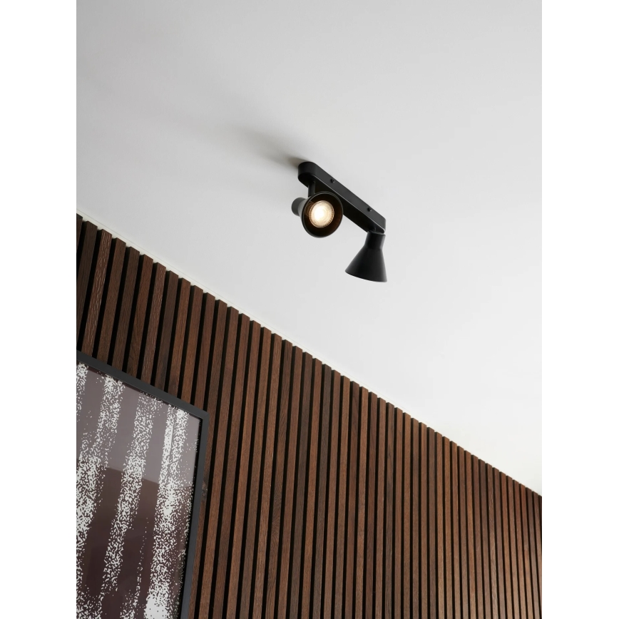 Nordlux - Bodové svítidlo EIK 2xGU10/35W/230V černá