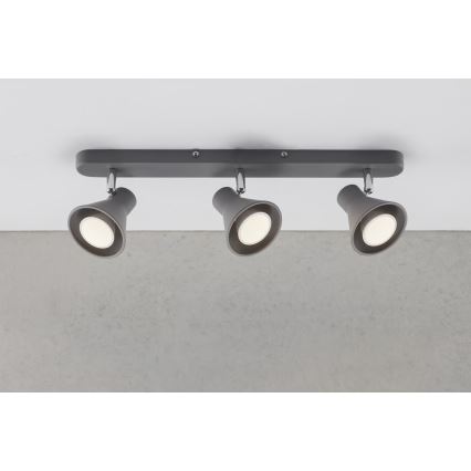 Nordlux - Bodové svítidlo EIK 3xGU10/35W/230V šedá