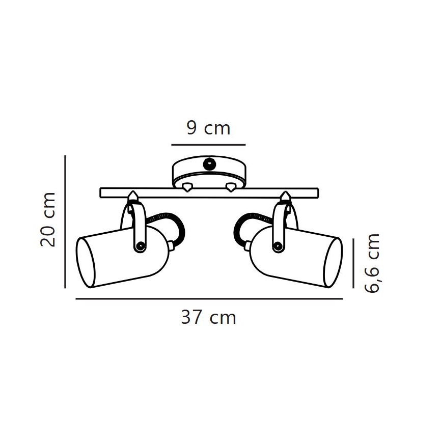 Nordlux - Bodové svítidlo LOTUS 2xE14/40W/230V