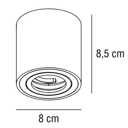 Nordlux - Bodové svítidlo SABONIS 1xGU10/40W/230V bílá