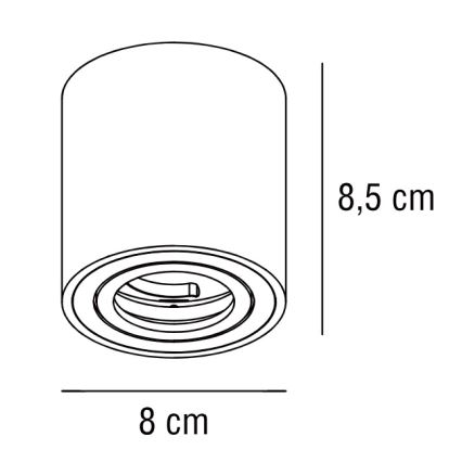 Nordlux - Bodové svítidlo SABONIS 1xGU10/40W/230V černá
