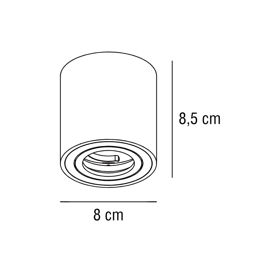 Nordlux - Bodové svítidlo SABONIS 1xGU10/40W/230V černá