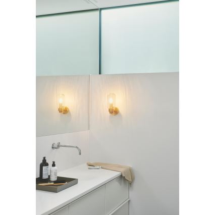 Nordlux - Koupelnové nástěnné svítidlo TUTAN 1xE14/25W/230V IP44 mosaz