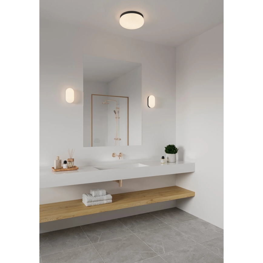 Nordlux - Koupelnové stropní svítidlo FOAM 2xE27/55W/230V IP44 černá