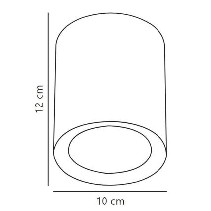 Nordlux - LED Bodové svítidlo FALLON LONG LED/5,5W/230V černá